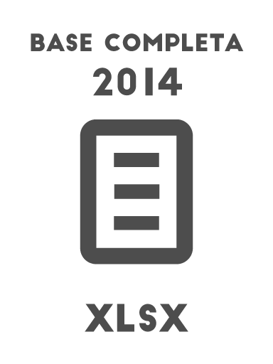 Base de datos completa de 2014 en formato de Excel