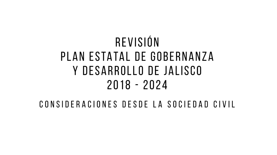Revisión Sociedad Civil PEGD 2018-2024