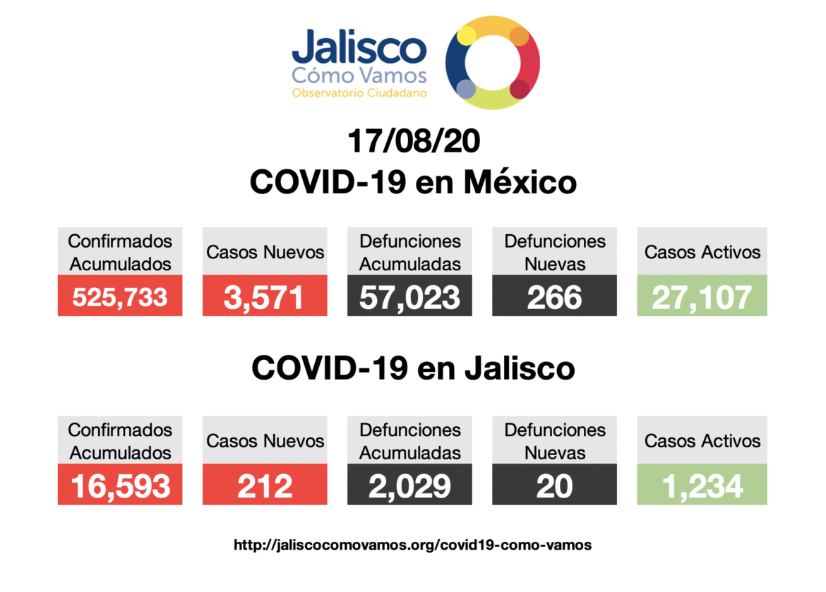 COVID-19 en México 17/08/2020