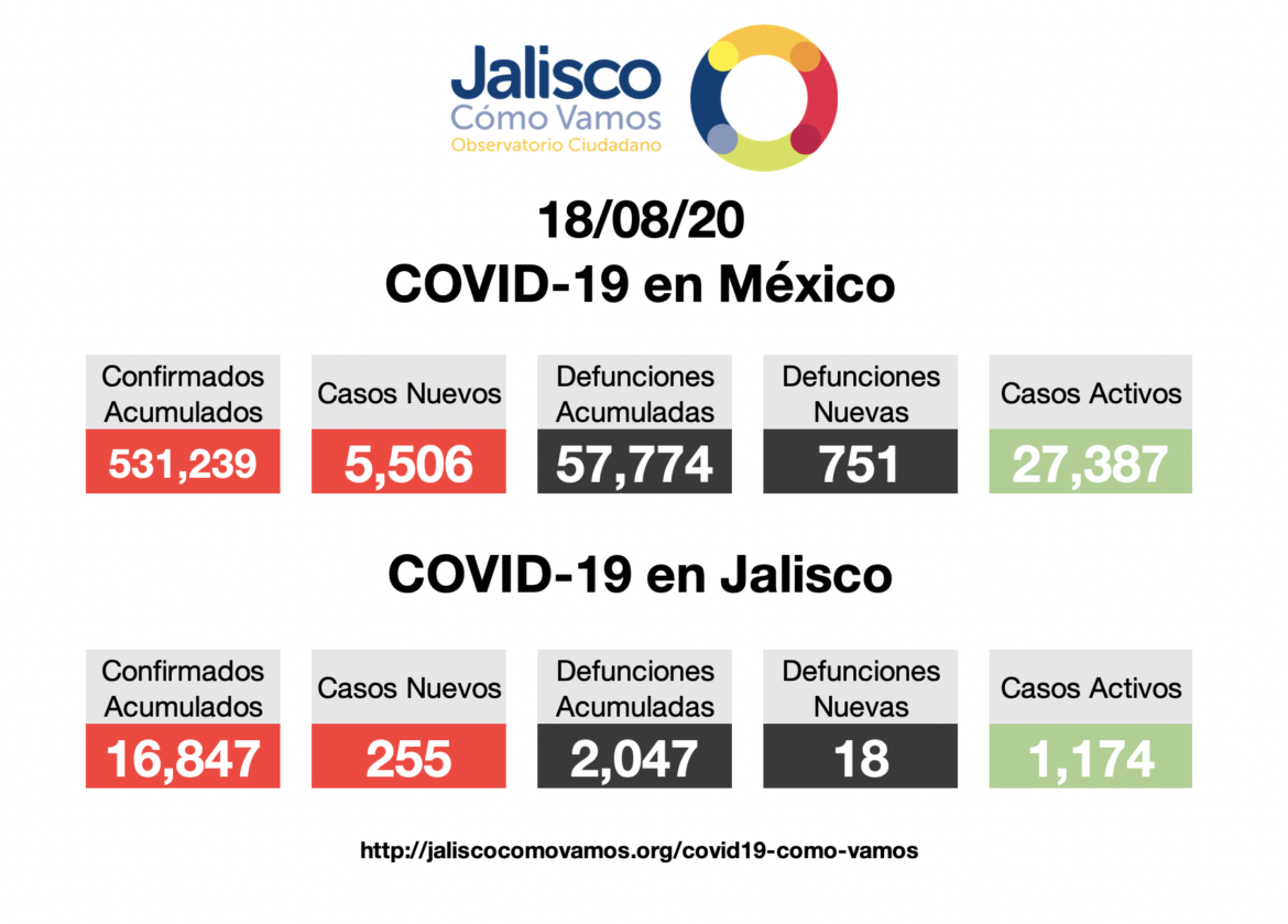 COVID-19 en México 18/08/2020